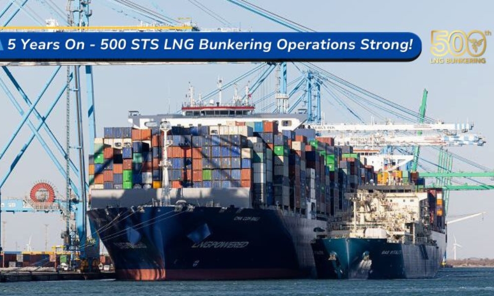 Singapore-based EPS achieves 500th STS LNG bunkering operation milestone