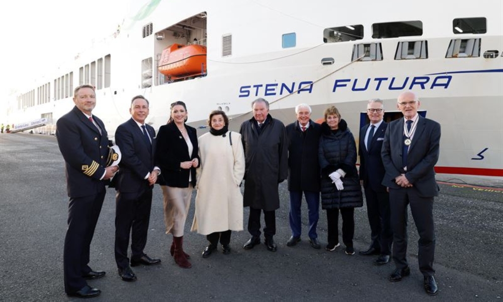 Stena Line names methanol-ready, hybrid freight ferry at Belfast Harbour