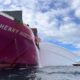 Fire breaks out onboard ONE container ship at Port of Angeles