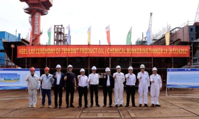 Singapore-based Hong Lam Marine holds keel-laying ceremony for new bunker tanker