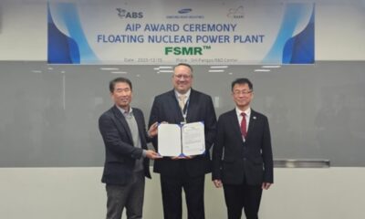 ABS grants AiP to Samsung Heavy Industries for floating nuclear power plant