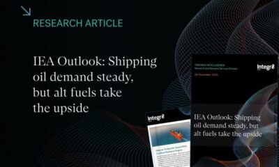 Integr8 on IEA Outlook: Shipping oil demand steady, but alt bunker fuels take the upside