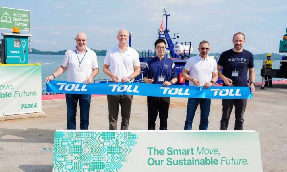 Toll Group launches Singapore’s first decarbonisation hub for electric supply vessels