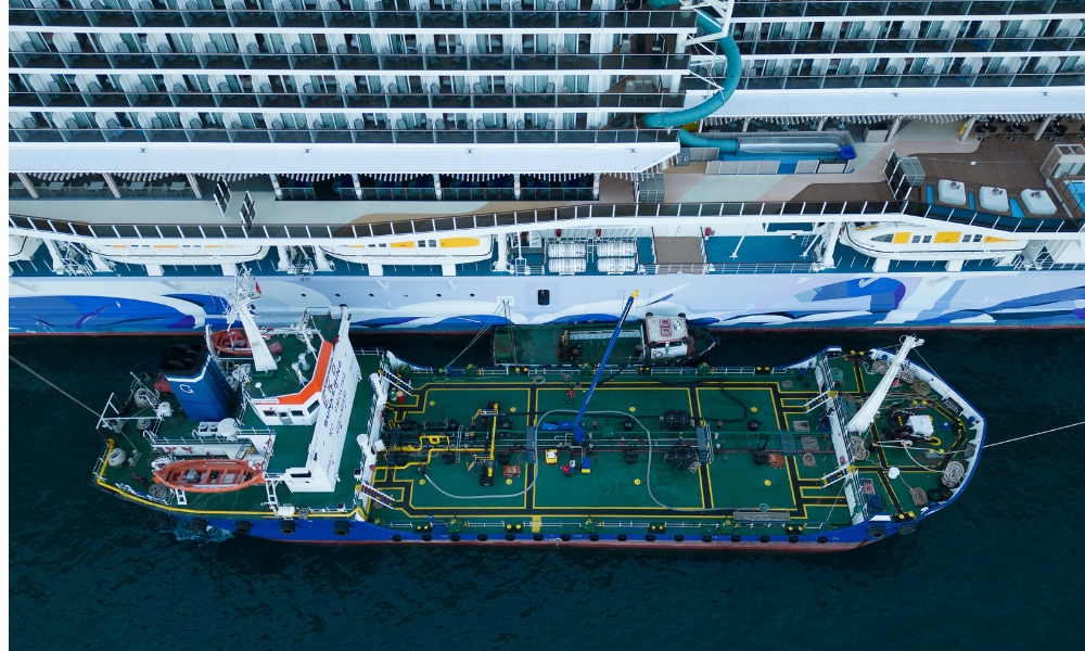 WFS and EKO supply NCLH vessel with waste-based bio bunker fuel in Greece
