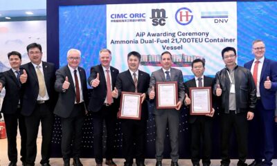 Consortium receives DNV AiP for new 21,700 TEU ammonia-powered mega-boxship