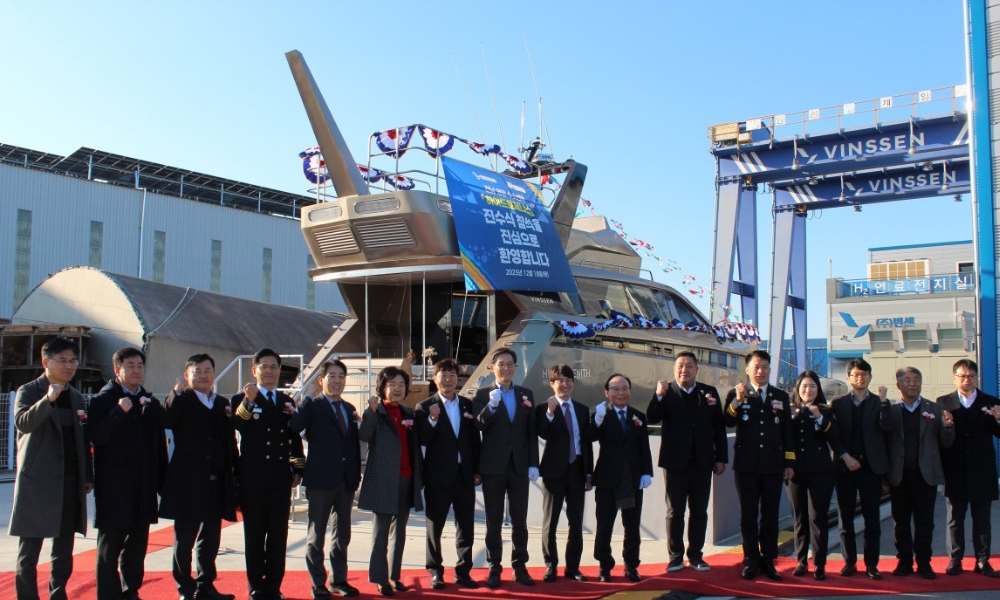 Vinssen launches first hydrogen fuel cell-powered ship in South Korea