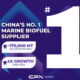 CPN delivers 170,000 mt of bio bunker fuel in 2025 in China, four times more than 2024