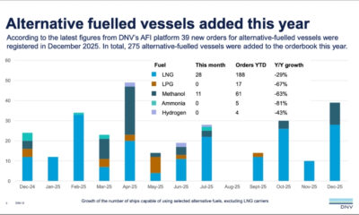DNV: LNG-fuelled boxships sustain alternative fuel share of global orderbook