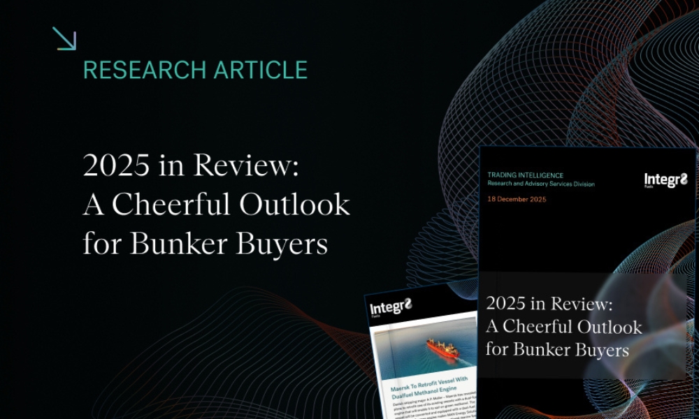 Integr8 on 2025 in review: A cheerful outlook for bunker buyers
