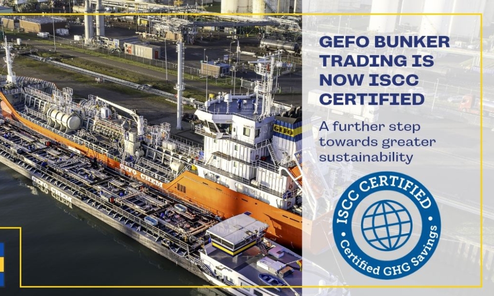 German firm GEFO’s Bunker Trading department secures ISCC certifications