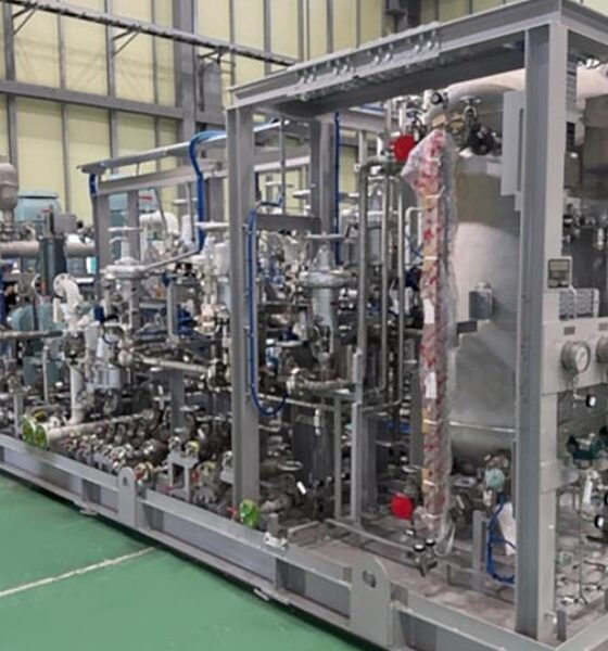 Mitsubishi Shipbuilding ships first ammonia fuel supply system to J-ENG