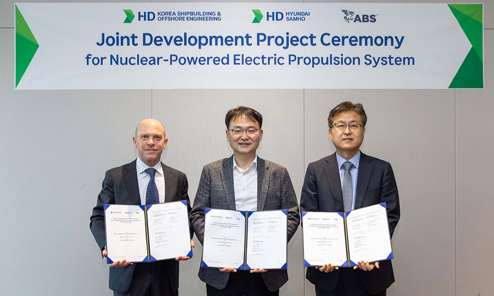 ABS and HD Hyundai team up on nuclear-powered electric propulsion systems for boxships