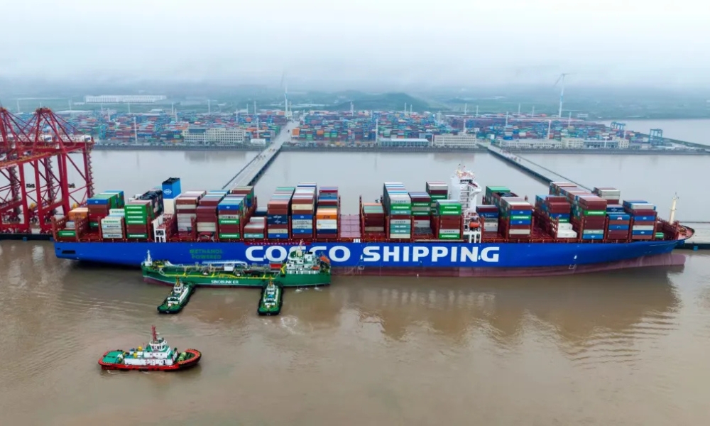 China: Chimbusco completes its first STS green methanol bunkering op at Ningbo Port