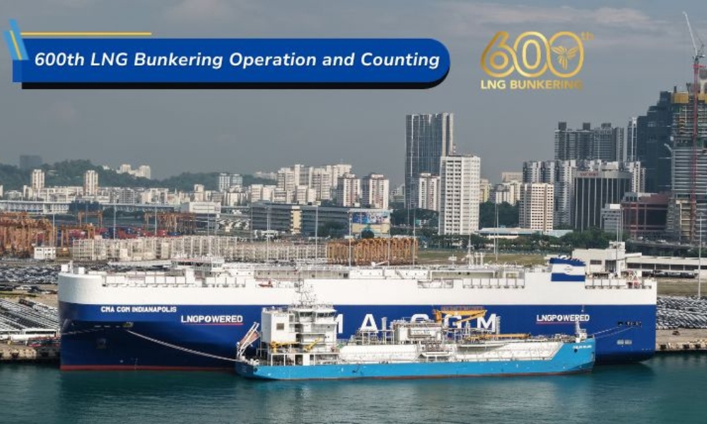 Singapore: EPS achieves 600th STS LNG bunkering operation milestone