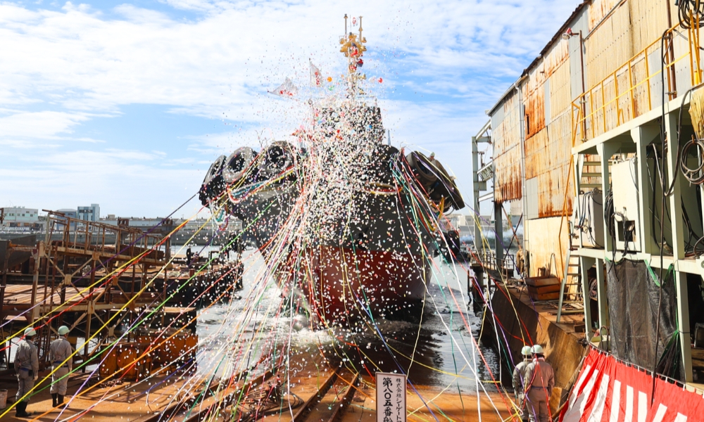 K Line subsidiary launches Japan’s first tugboat with onboard biofuel blender