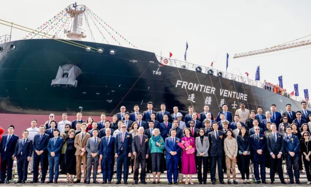 Wah Kwong and BV celebrate delivery of LNG-ready LR2 tanker Frontier Venture