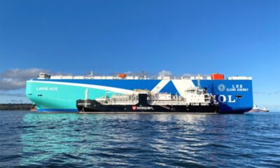 MOL and Seaspan sign annual LNG bunkering deal for car carriers in Port of Vancouver
