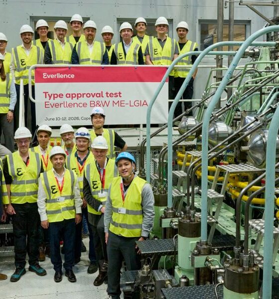 Eight classification societies oversee successful TAT of Everllence ammonia engine