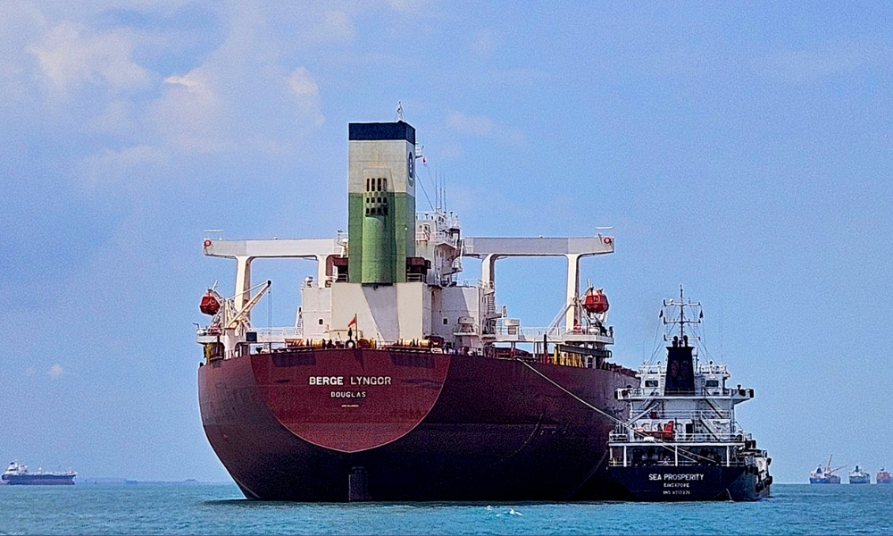 BHP and GCMD trial multi-feedstock B100 bio bunker fuel on bulk carrier