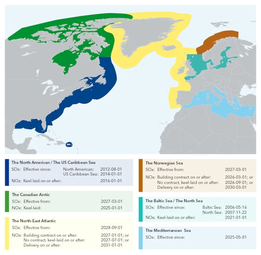 DNV: North-east Atlantic joins expanding network of ECAs 30 eca map 2026 1