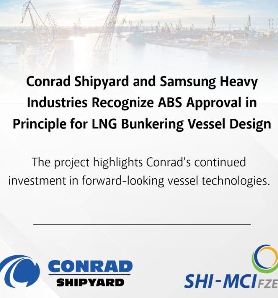Conrad Shipyard and SHI secure ABS AiP for LNG bunkering vessel design