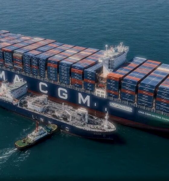 CMA CGM completes first bio-LNG bunkering operation in Rotterdam