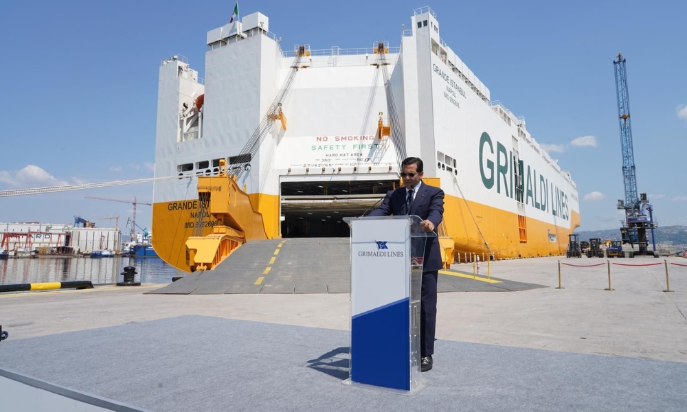 Grimaldi Group unveils ammonia-ready PCTC in Türkiye