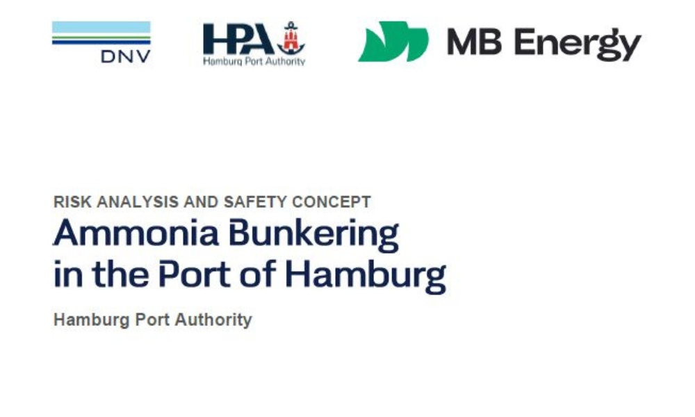 HPA and MB Energy develop safety concept for STS ammonia bunkering