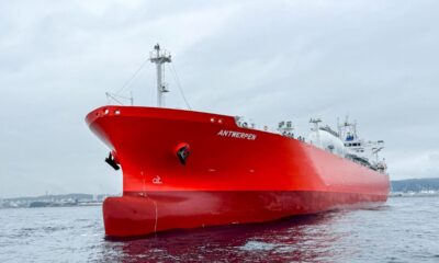 EXMAR’s “ANTWERPEN” completes first commercial voyage using ammonia bunker fuel
