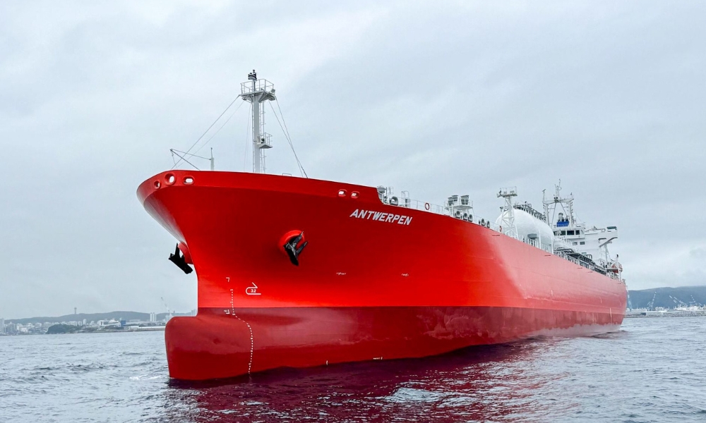 EXMAR’s “ANTWERPEN” completes first commercial voyage using ammonia bunker fuel