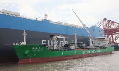 World Fuel and partners complete first green methanol bunkering of car carrier in Shanghai