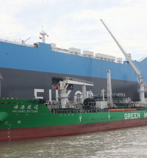World Fuel and partners complete first green methanol bunkering of car carrier in Shanghai