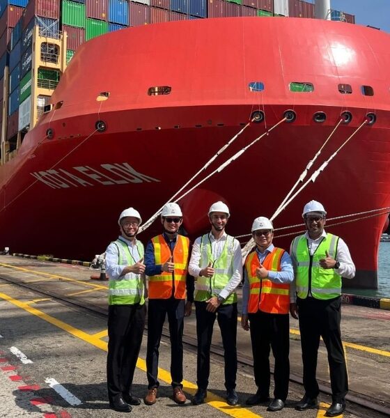 PIL's LNG dual-fuel boxship “Kota Elok” arrives in Singapore on maiden call