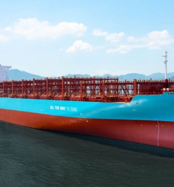Tsuneishi’s Zhoushan unit delivers fourth methanol dual-fuel 5,900-TEU container ship