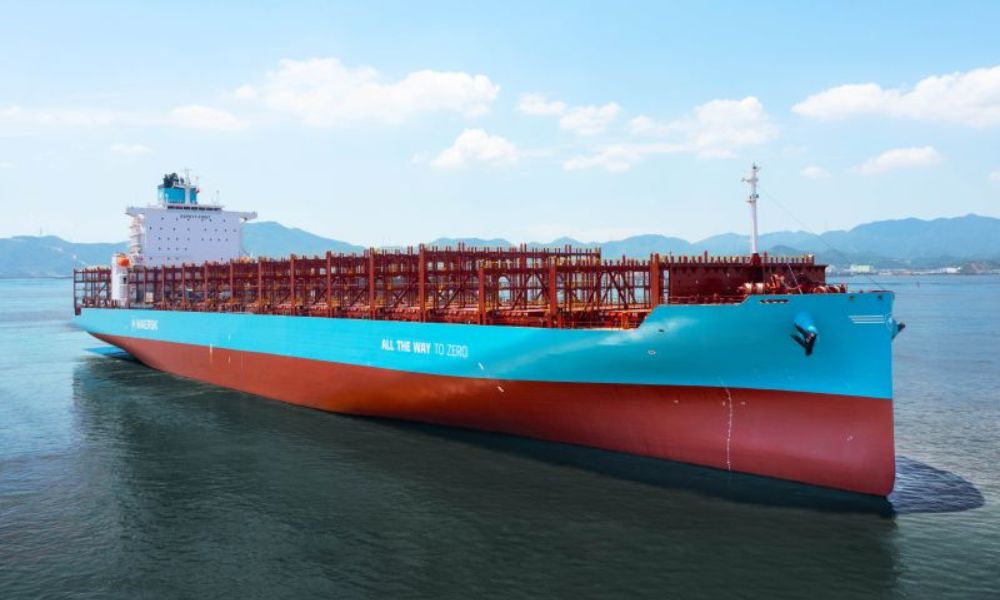 Tsuneishi’s Zhoushan unit delivers fourth methanol dual-fuel 5,900-TEU container ship