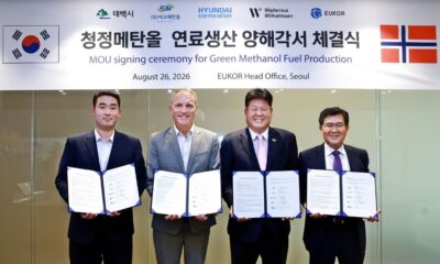 Wallenius Wilhelmsen, EUKOR secure green methanol bunker fuel supply from EcoMethanol