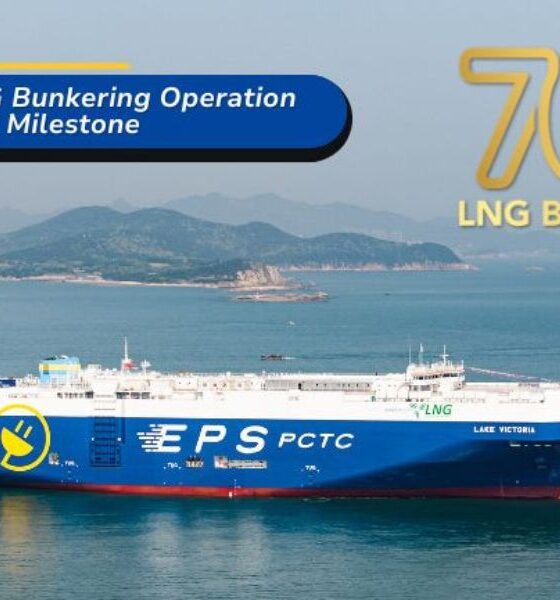 Singapore: Eastern Pacific Shipping hits 700 LNG bunkering milestone