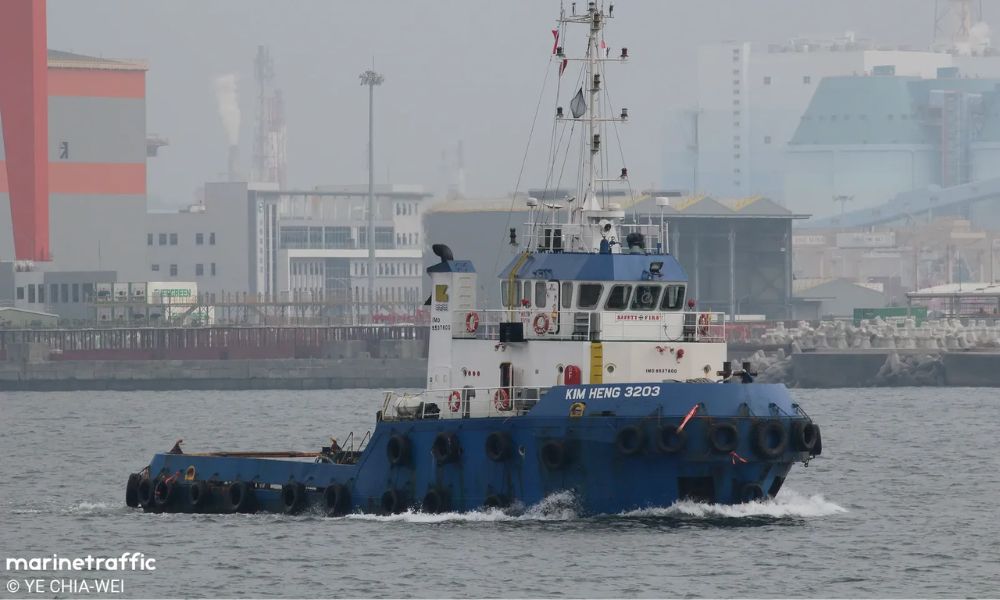 Singapore-flagged tugboat “Kim Heng 3203” placed under Sheriff’s arrest