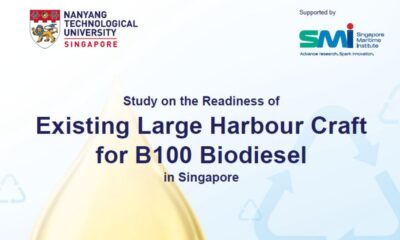 MESD study finds existing Singapore harbour craft ready for B100 bio bunker fuel adoption