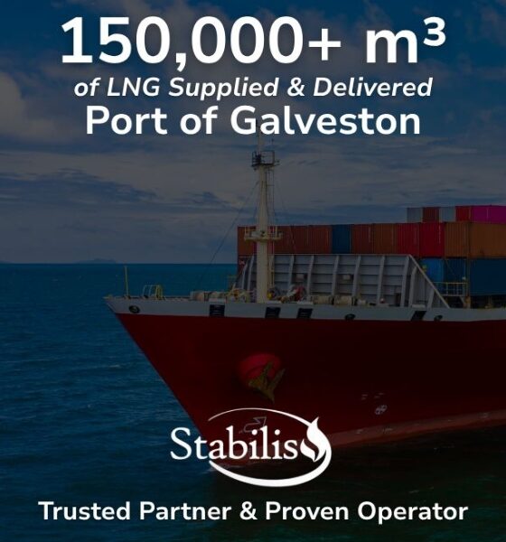 Stabilis delivers more than 150,000 cbm of LNG bunker fuel at Galveston