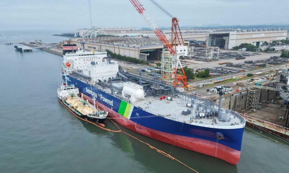 NYK wraps up first STS ammonia bunkering operation in Japan