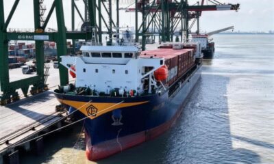 CIMC Enric LNG tank-swapping model used by boxship “Digul Mas” on maiden voyage