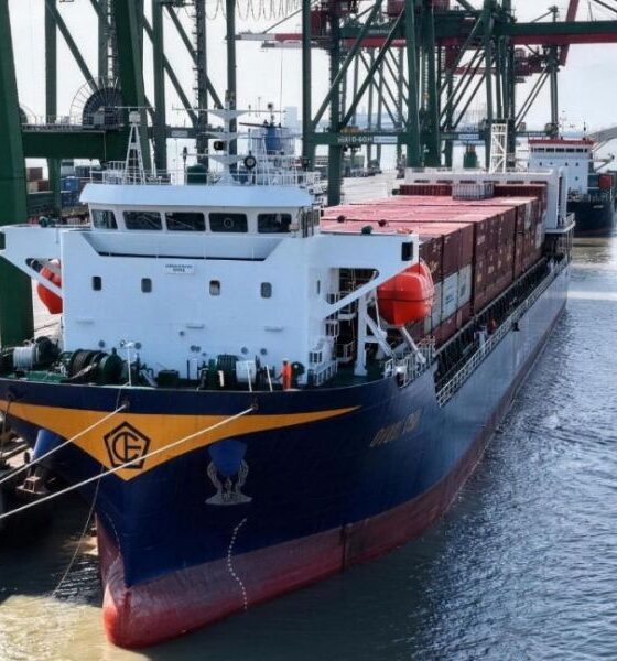 CIMC Enric LNG tank-swapping model used by boxship “Digul Mas” on maiden voyage