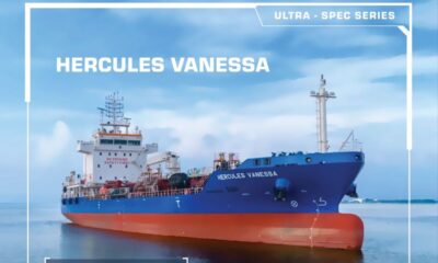 Hercules Tanker Management’s ‘Ultra-Spec Series’ tanker “Vanessa” begins maiden voyage