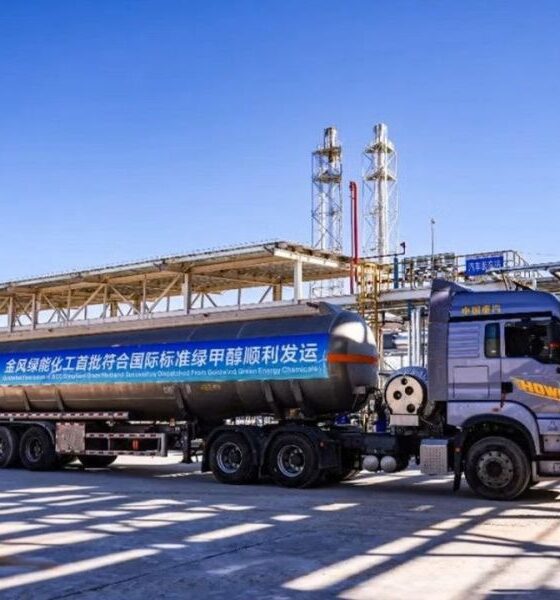 Goldwind green methanol facility completes trial production, ships first 500 mt