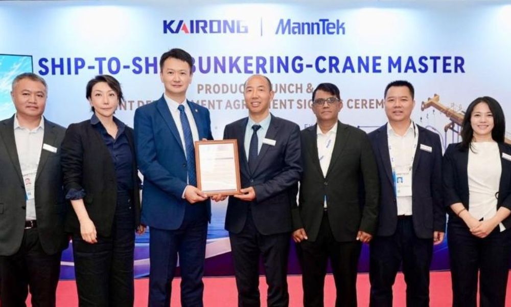 Kairong and MannTek receive BV AiP for STS LNG bunkering crane master system