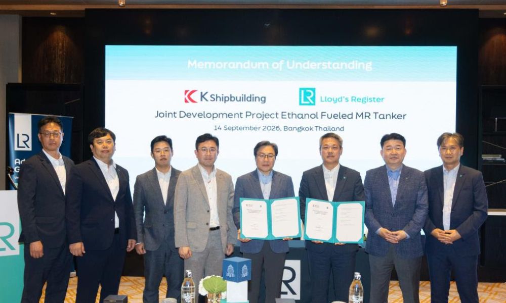 K Shipbuilding and LR to develop ethanol-fuelled MR tanker design